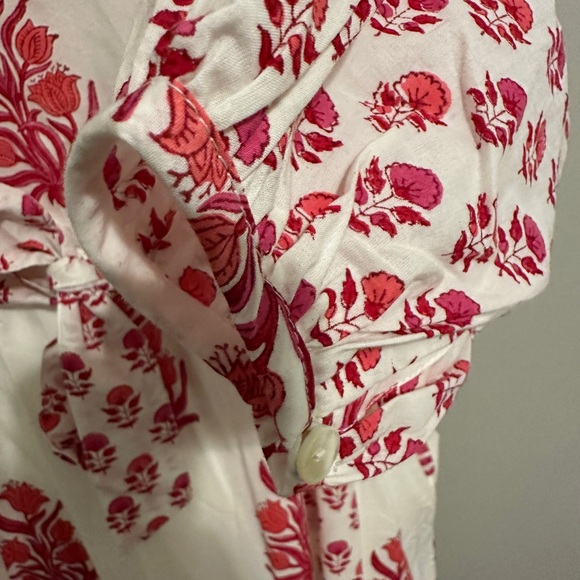 Elegant Pink Floral Long Sleeve Dress - Picture 8 of 16